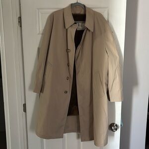 London Fog Trench Coat Faux Fur Liner